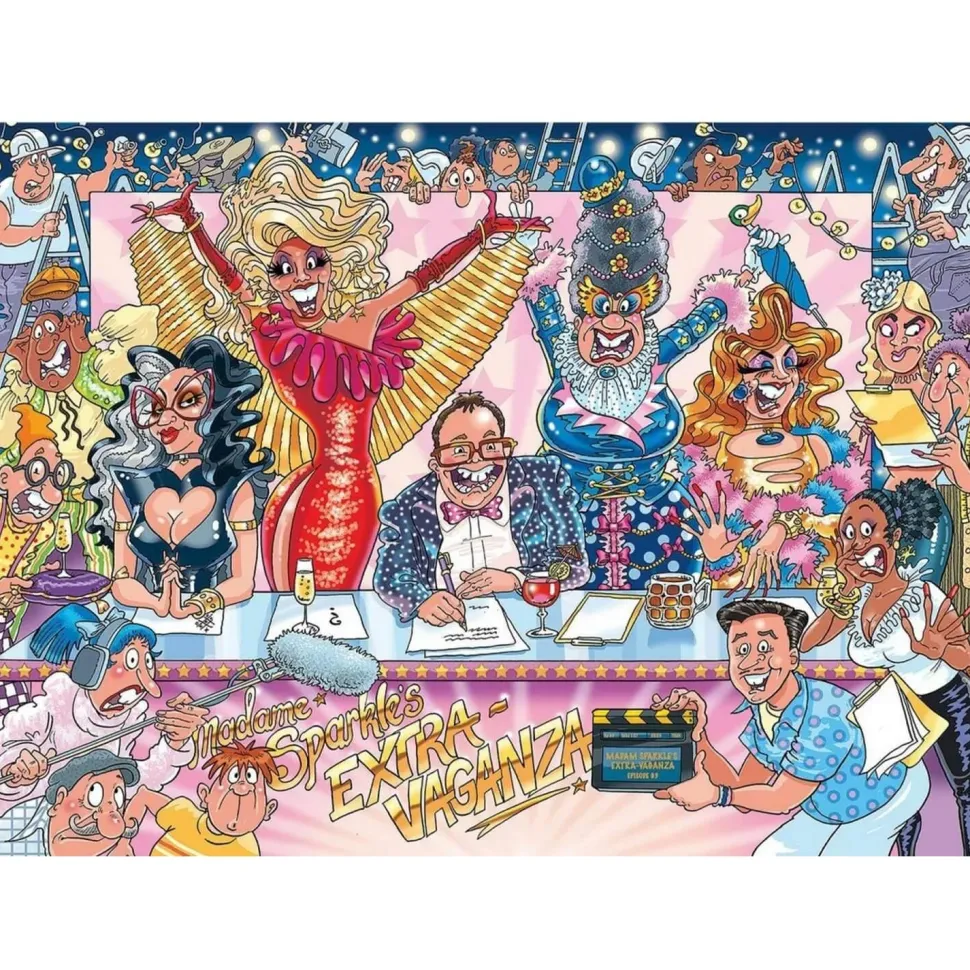 Puzzle 1000 pièces : Wasgij Original 42 - Règle de la Piste - Diset