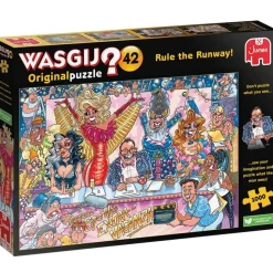 Puzzle 1000 pièces : Wasgij Original 42 - Règle de la Piste - Diset