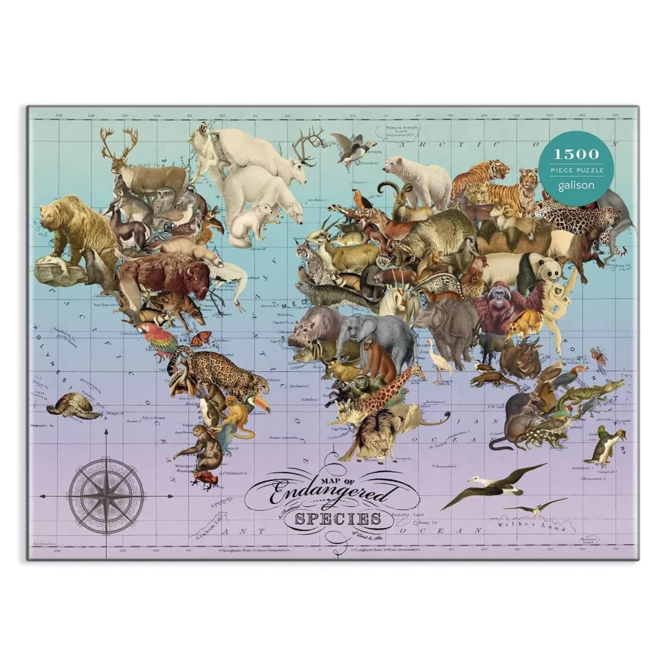 Puzzle 1500 pièces : Wendy Gold, Espèces menacées - Galison