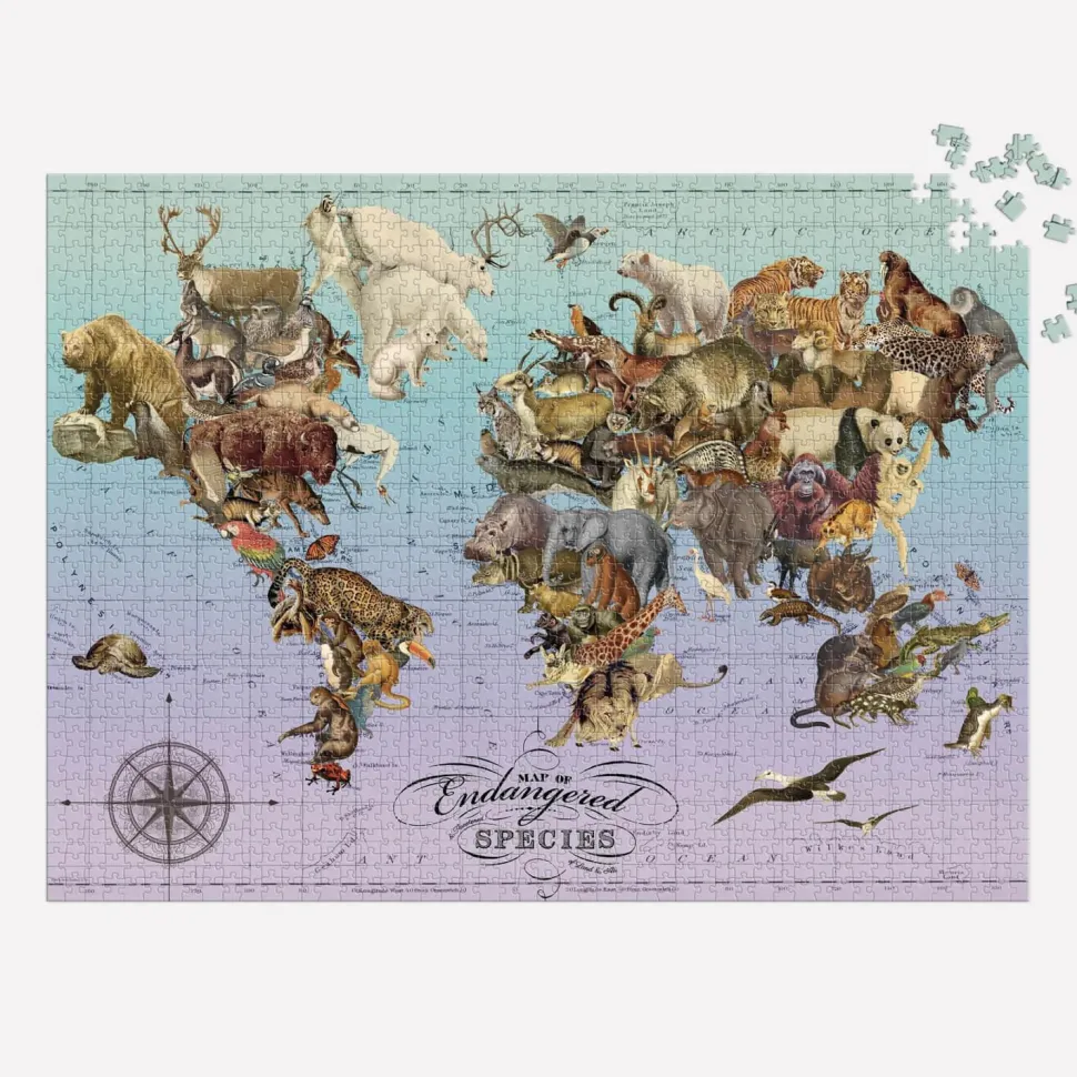Puzzle 1500 pièces : Wendy Gold, Espèces menacées - Galison