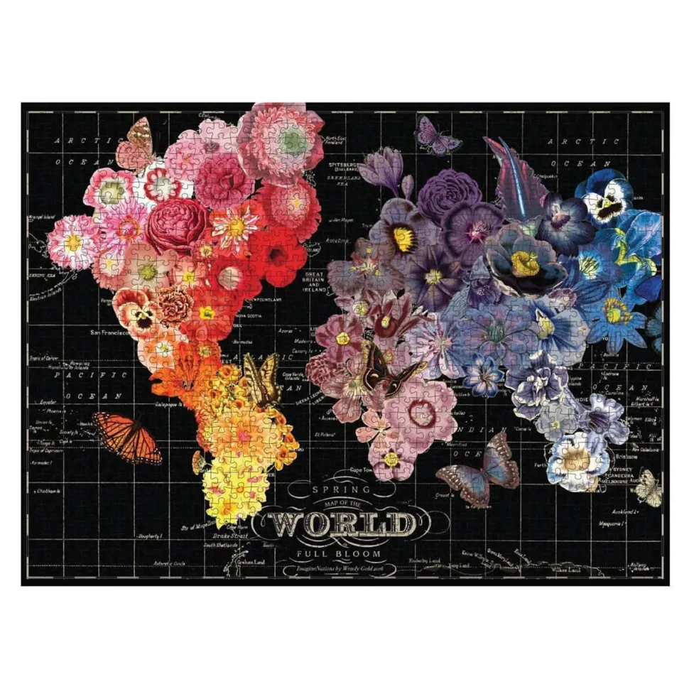 Puzzle 1000 pièces : Wendy Gold Full Bloom - Galison
