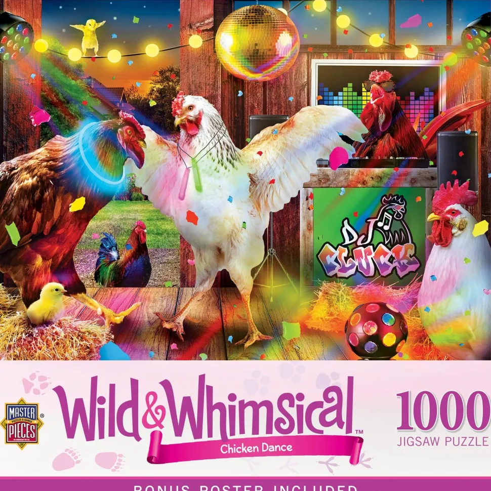 Puzzle 1000 pièces : Wild & Whimsical - Danse des poules - Master Pieces