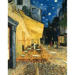 Puzzle 1000 pièces Art collection - Vincent Van Gogh : Terrasse de café, le soir - Ravensburger