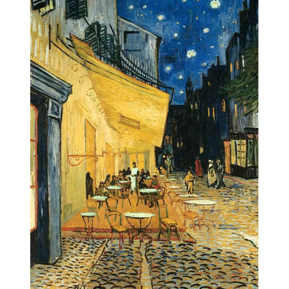 Puzzle 1000 pièces Art collection - Vincent Van Gogh : Terrasse de café, le soir - Ravensburger