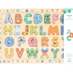 Puzzle 26 pièces bois : Puzzle ABC international - Djeco