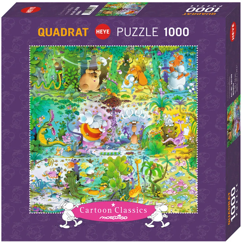 Puzzle 1000 pièces Carré Mordillo : Wildlife - Heye