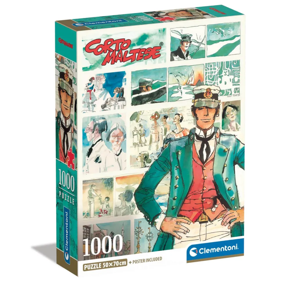 Puzzle 1000 pièces Compact : Corto Maltese - Clementoni