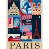 Puzzle 1000 pièces Compact : Style in the City - Paris - Clementoni