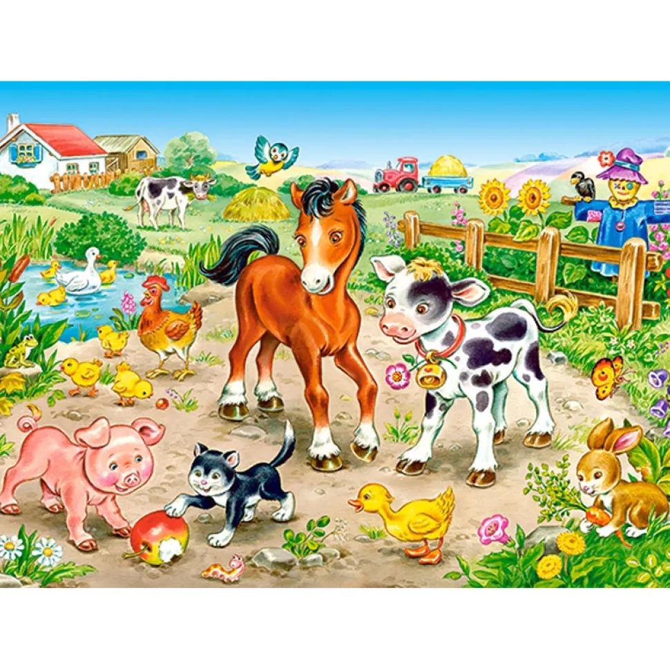 Puzzle 120 pièces: Dans la ferme - Castorland
