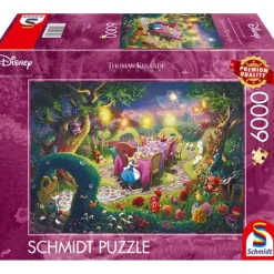 Puzzle 6000 pièces Disney : Thomas Kinkade : Fête du thé du chapelier fou - Schmidt