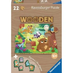 Puzzle 22 pièces en bois : Animaux de la forêt - Ravensburger