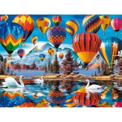Puzzle 1000 pièces en bois : Ballons colorés - Trefl