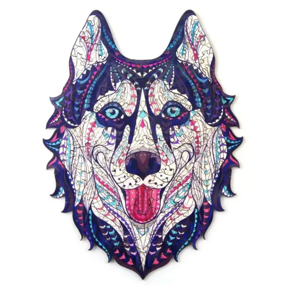 Puzzle 177 pièces en bois : Husky Sibérien - Woodbests