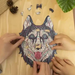 Puzzle 177 pièces en bois : Husky Sibérien - Woodbests