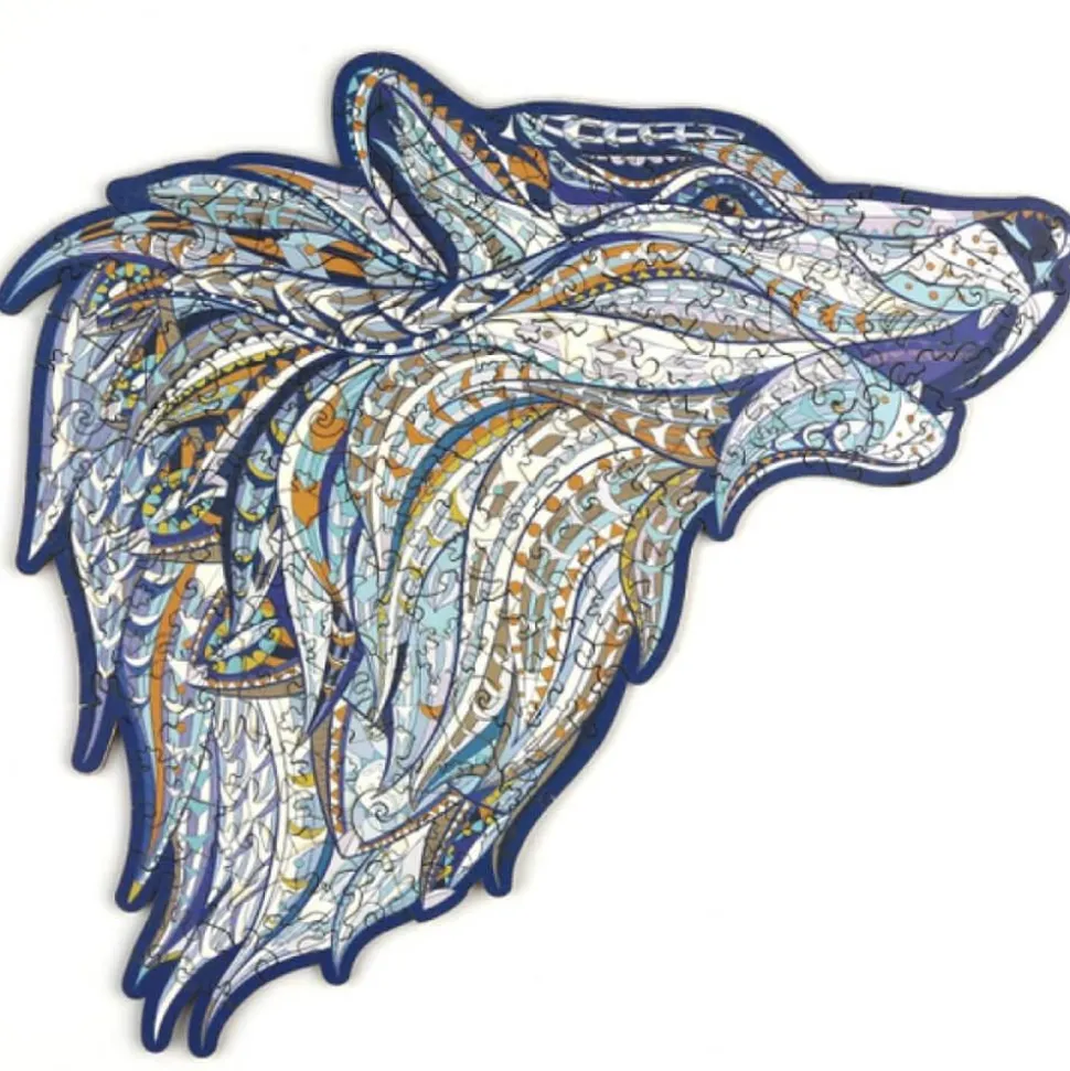 Puzzle 148 pièces en bois : Loup - Woodbests