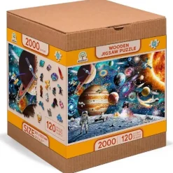 Puzzle 2000 pièces en bois : Odyssée Spatiale - Wooden City