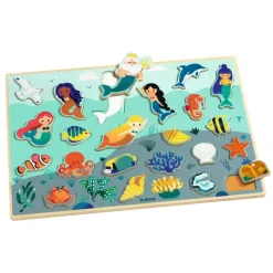 Puzzle 22 pièces en bois : Puzzlo Sea - Djeco