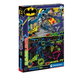 Puzzle 104 pièces fluorescent : Batman - Clementoni