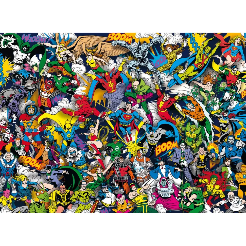Puzzle 1000 pièces Impossible : Justice League - Clementoni