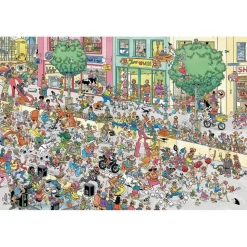 Puzzle 1500 pièces, Jan van Haasteren - À vos talons, prêt, partez ! - Jumbo