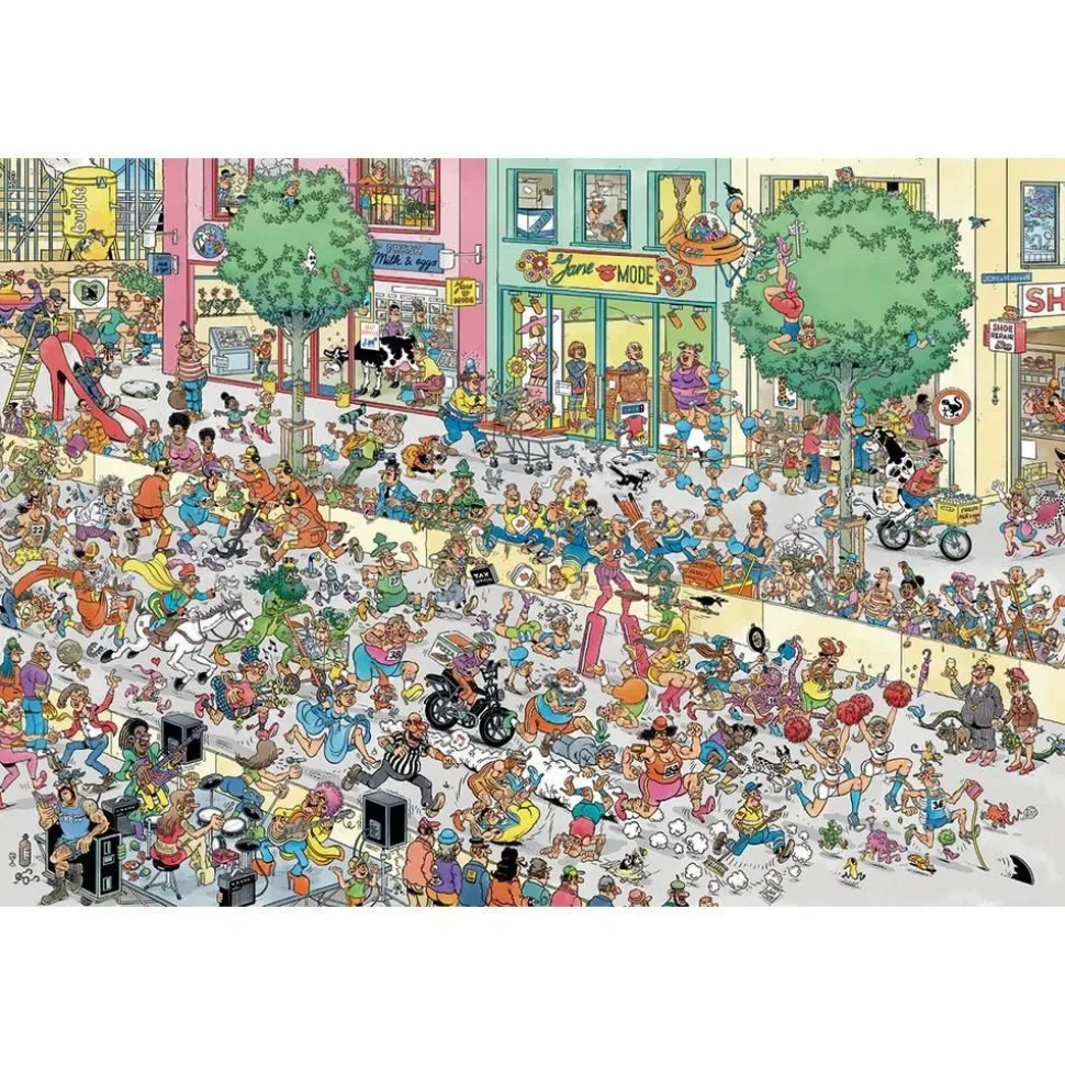 Puzzle 1500 pièces, Jan van Haasteren - À vos talons, prêt, partez ! - Jumbo