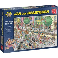 Puzzle 1500 pièces, Jan van Haasteren - À vos talons, prêt, partez ! - Jumbo