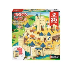 Puzzle 35 pièces Kididoc : Châteaux forts et chevaliers - Nathan