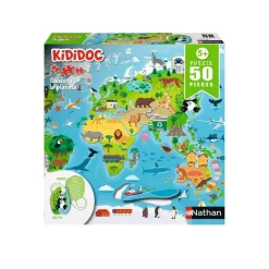 Puzzle 50 pièces Kididoc : Sauvons la planète - Nathan