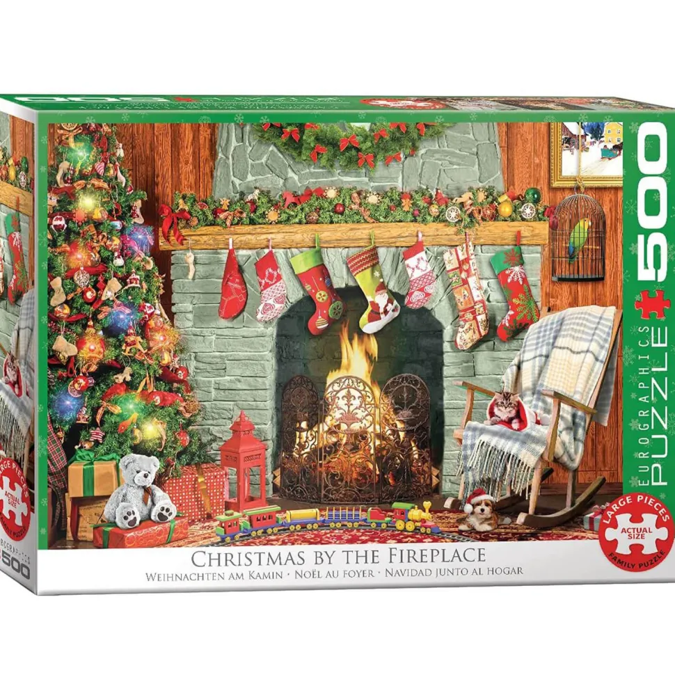 Puzzle 500 pièces Larges : Noël au foyer - Eurographics