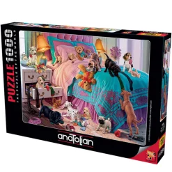 Puzzle 1000 pièces: Méchants chiots, Steve Read - Anatolian