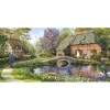 Puzzle 636 pièces panoramique : Cottage au bord du ruisseau - Gibsons