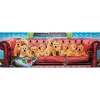 Puzzle 1000 pièces panoramique : Sofa de labradors - Eurographics
