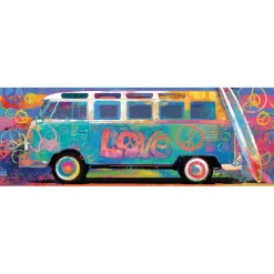 Puzzle 1000 pièces panoramique : Bus d'amour - Eurographics