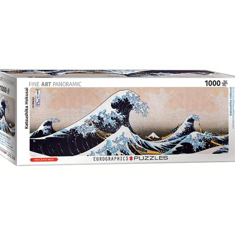 Puzzle 1000 pièces panoramique : Hokusai : The Great Wave of Kanagawa - Eurographics
