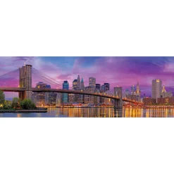 Puzzle 1000 pièces panoramique : Pont de Brooklyn, New-York - Eurographics