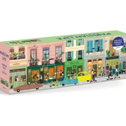 Puzzle 1000 pièces Panoramique : la vie parisienne - Galison