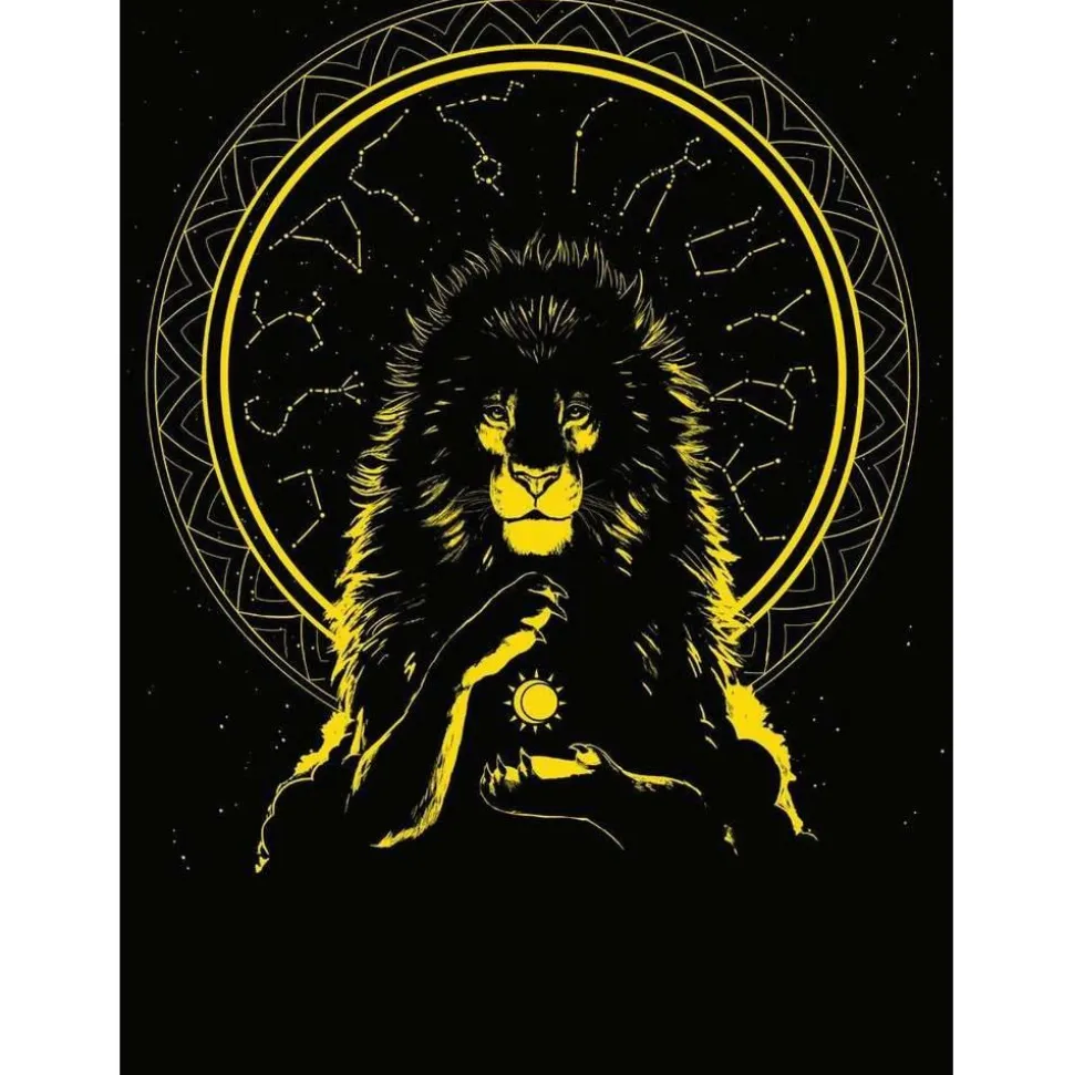 Puzzle 500 pièces phosphorescent : Lion rayonnant - Ravensburger