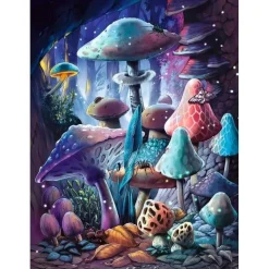 Puzzle 500 pièces phosphorescent : Champignons - Ravensburger