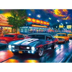 Puzzle 1000 pièces Premium Plus : Route de nuit - Trefl