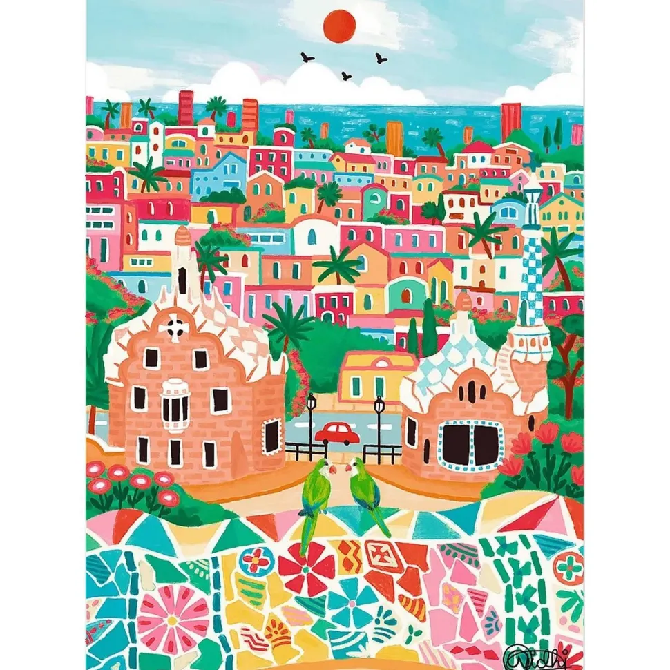 Puzzle 1000 pièces Premium Plus : Barcelone, Espagne - Trefl