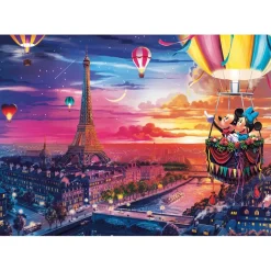 Puzzle 1000 pièces Premium Plus : Mickey et Minnie à Paris - Trefl