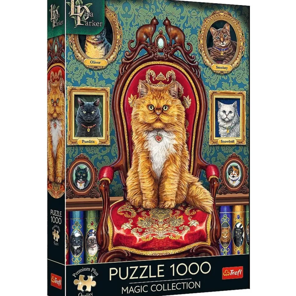 Puzzle 1000 pièces Premium Plus : Fou des chats - Magical Collection - Trefl