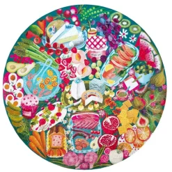 Puzzle 500 pièces Rond : Charcuterie - Eeboo