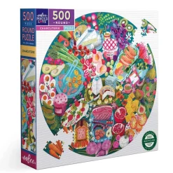 Puzzle 500 pièces Rond : Charcuterie - Eeboo