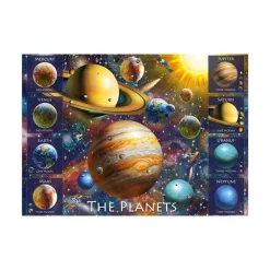 Puzzle 500 pièces XL : Huit Planètes - Dino