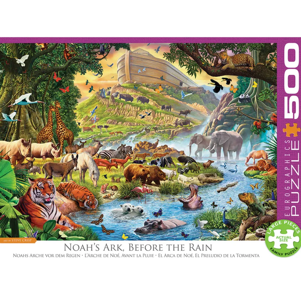 Puzzle 500 pièces XL : L'arche de Noé avant la pluie - Eurographics