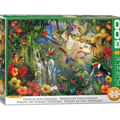 Puzzle 500 pièces XL : Le paradis des oiseaux tropicaux, Carolin - Eurographics