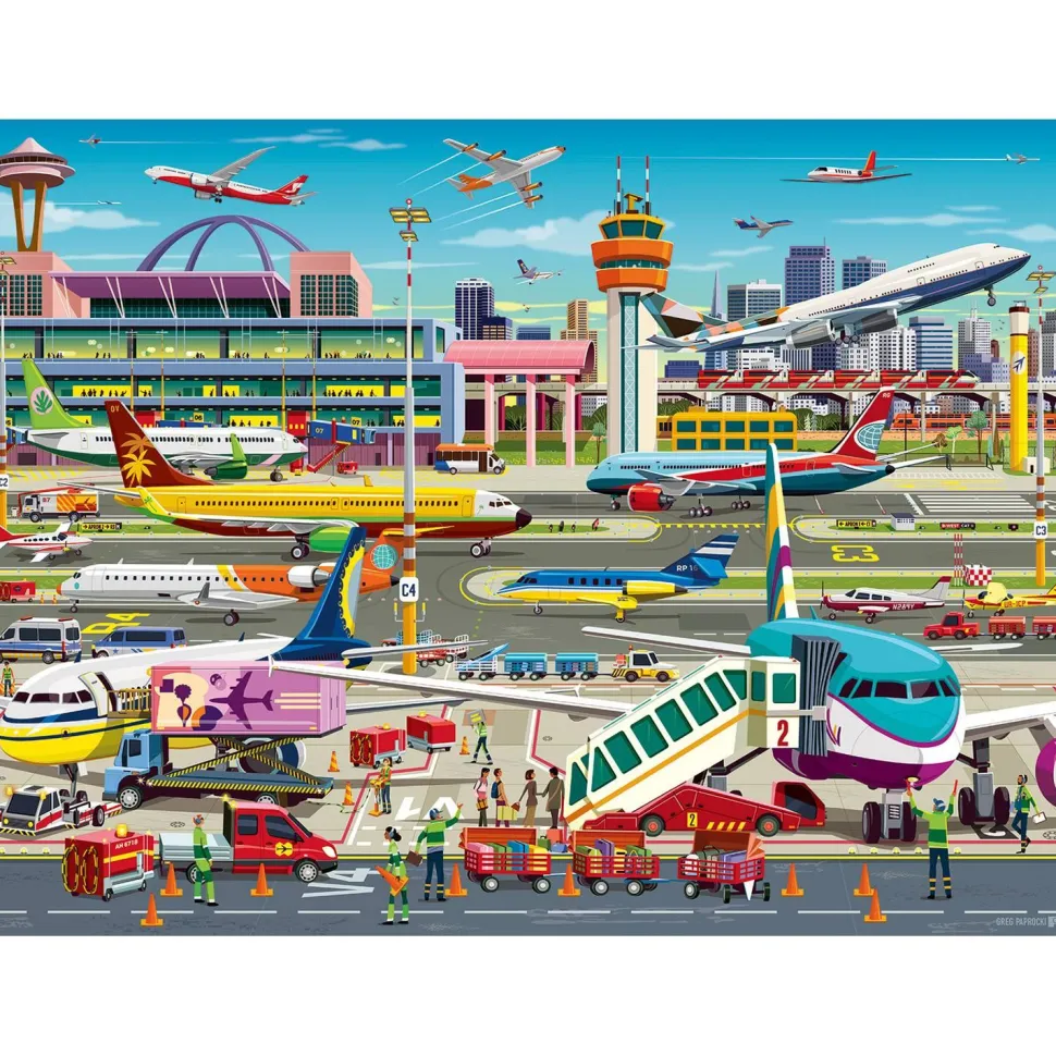 Puzzle 150 pièces XXL : À l'aéroport - Ravensburger