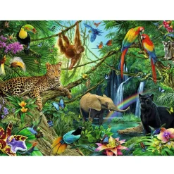 Puzzle 200 pièces XXL : Animaux de la jungle - Ravensburger