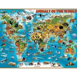 Puzzle 300 pièces XXL - Animaux autour du monde - Ravensburger